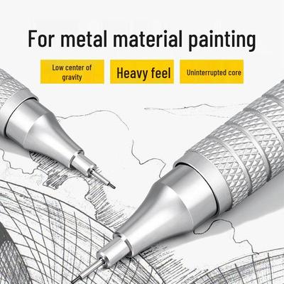 Механический карандаш для рисования в стиле хэви-метал (0,5 / 0,7 мм): Низкий центр тяжести, Непрерывная подача свинца, Профессиональное качество.