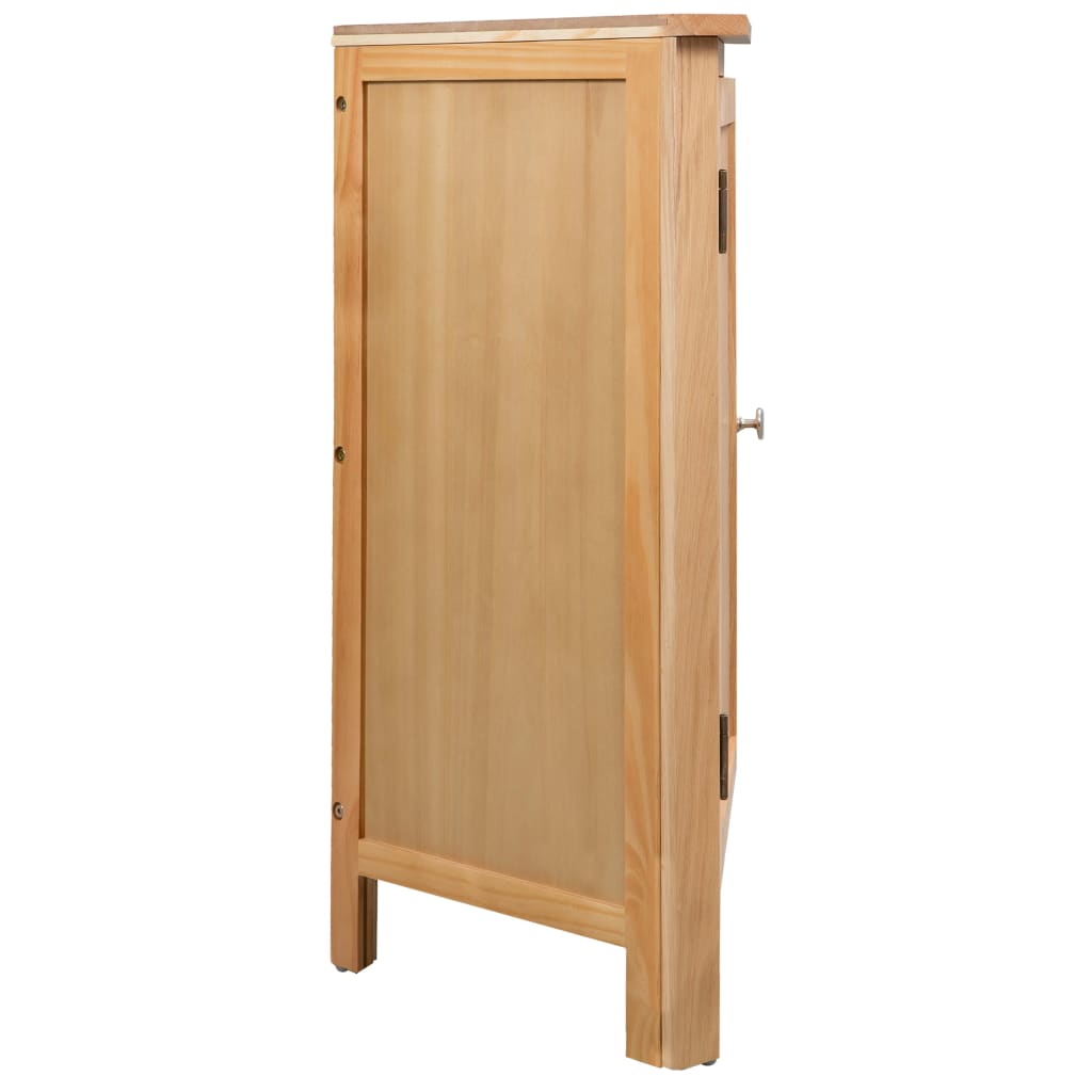 Corner Cabinet 59 x 45 x 80 cm Solid Oak Wood