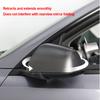 For Tesla Model 3 Highland Carbon Fiber Side Mirror Cover Adhesive-backed Cap 2017-2026 Stick On Rearview Mirror Decor Shell