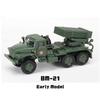 4D 1/72 Советская РСЗО БМ-21 ТОС-1 Тяжелая огнеметная система Сборная модель-пазл Военная игрушка Танк