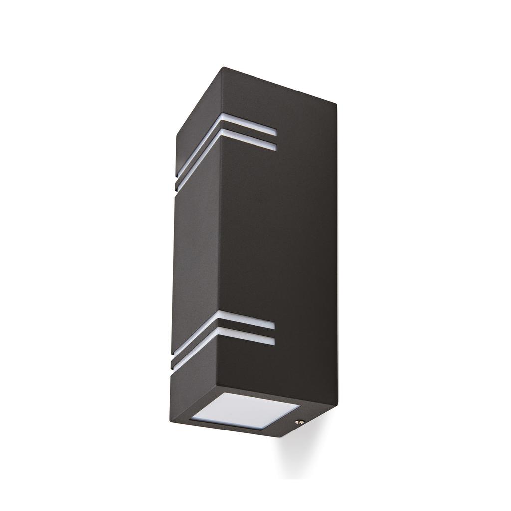 Double-sided garden wall lamp 2xGU10 IP44 black