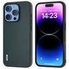 ABEEL For iPhone 16 Pro Max Case Anti-Drop Genuine Cow Leather PC Phone Cover