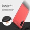 Coque de Protection - PROSHOP - Samsung Galaxy A70 - Souple - Fibre de carbone - Rouge