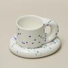 Nordic Ceramic Mug with Saucer Coffee Cup Drinking Cups and Saucers Home Office Tea Cup Coffee Cups Korean Mug Ceramic Plate