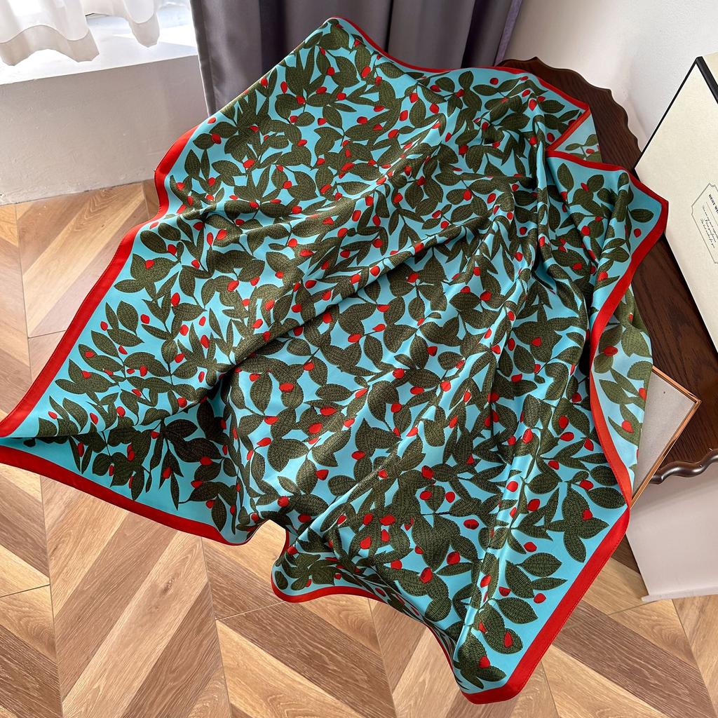 High-quality Luxurious Silk Scarves Headband Scarfs Neck Scarf For Women Chain Silk Scarf Women's Decorative Shawl