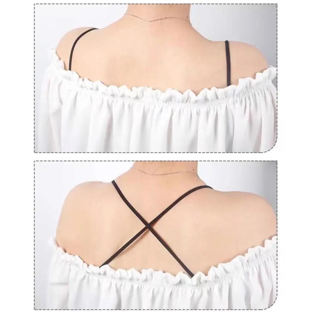 1 Pair Ultra Thin Non-Slip Bra Strap Seamless Brassiere Strap Shoulder Strap Replaceable Bra Strap
