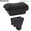 Car Armrest Box for Suzuki Celerio  Car Center Storage Box for Celerio PU Leather Led SUB