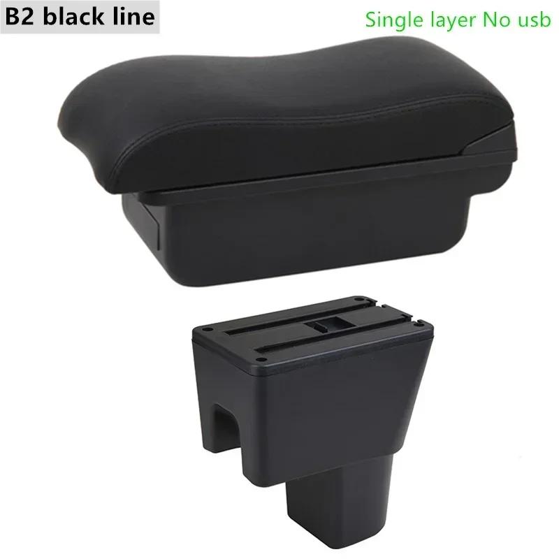 Car Armrest Box for Suzuki Celerio  Car Center Storage Box for Celerio PU Leather Led SUB
