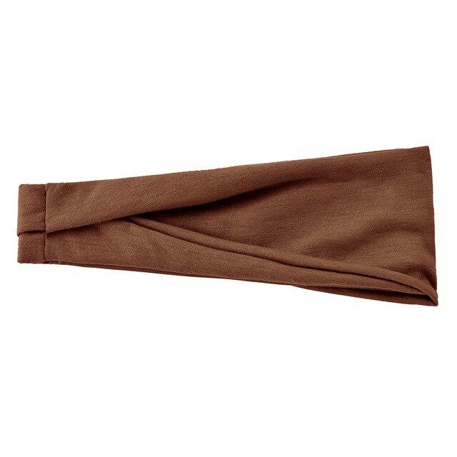 Women Solid Color Elastic Hair Bands Yoga Headband Fashion Turban Makeup Hair Hoop Vintage Headwrap Hair Accessories