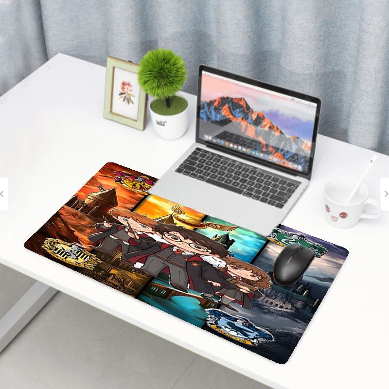 Harry Potter Print Mouse Pad, Anti‑Slip Desktop keyboard Mat, for PC Laptop Gaming Working Daily Use, Cool Festival Surprise Gift