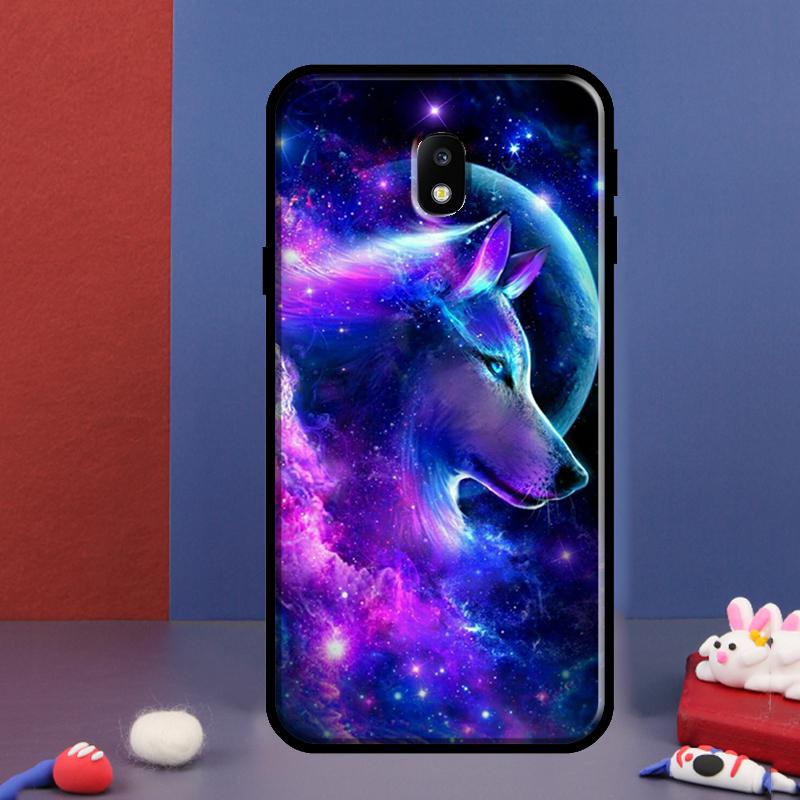 Милый чехол с галактическим волком для Samsung J4 J6 Plus J8 A6 A7 A8 A9 2018 J7 J5 J3 2017 A3 A5 J1 2016 Чехол для телефона