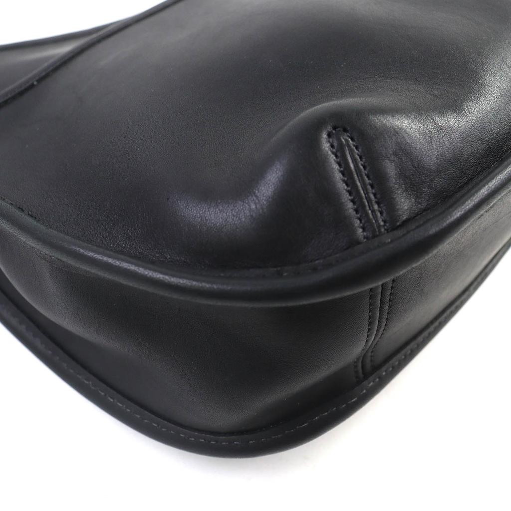 Great COACH Shoulder Bag Ergo Old Coach Leather One Shoulder Bag black 9033 Used