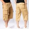 Мужские шорты карго летние свободные повседневные хлопковые брюки эластичная талия большой размер уличные джоггеры спортивные штаны тренд несколько карманов