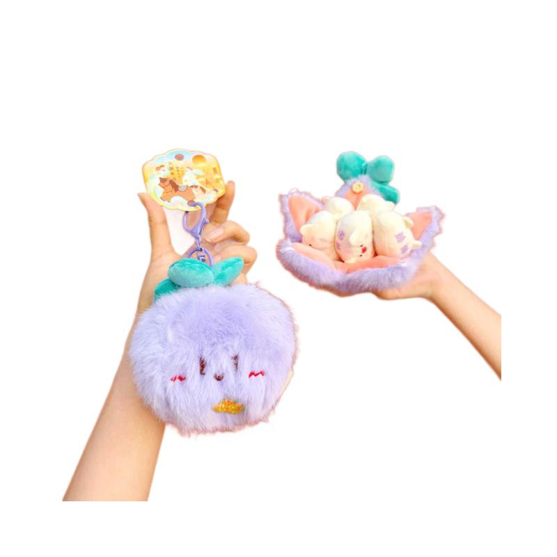 Fun Fruit Plush Doll Keychain: Cute & Playful Pendant Gift