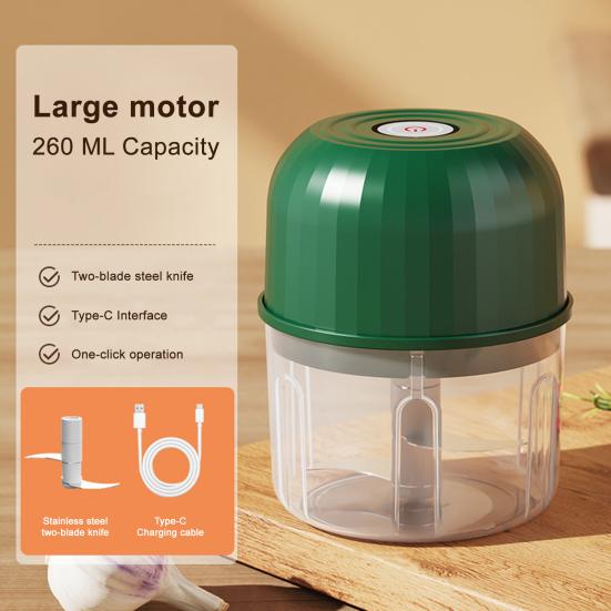 Беспроводная электрическая мельница с острым лезвием, перезаряжаемая, мини-размера, многоцелевая, мощностью 40 Вт, мощная мельница для чеснока и мяса, кухонный инструмент