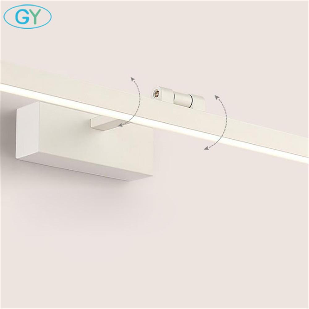 L40cm L60cm L70cm L90cm L110cm Светодиодный настенный светильник для зеркала в ванной, водонепроницаемый современный акриловый настенный светильник, светильники для ванной комнаты, AC85-265V