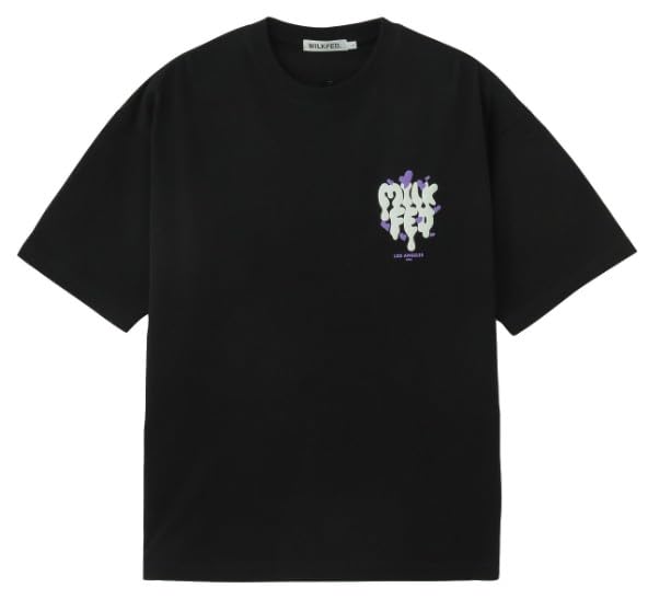 Milkfed Casual MELT LOGO WIDE BLACK Women's S/S TEE,