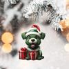 Рождественский орнамент Яркий цвет Легко повесить Милая собака Автомобиль Подвесной кулон Рождественская елка Акриловый кулон