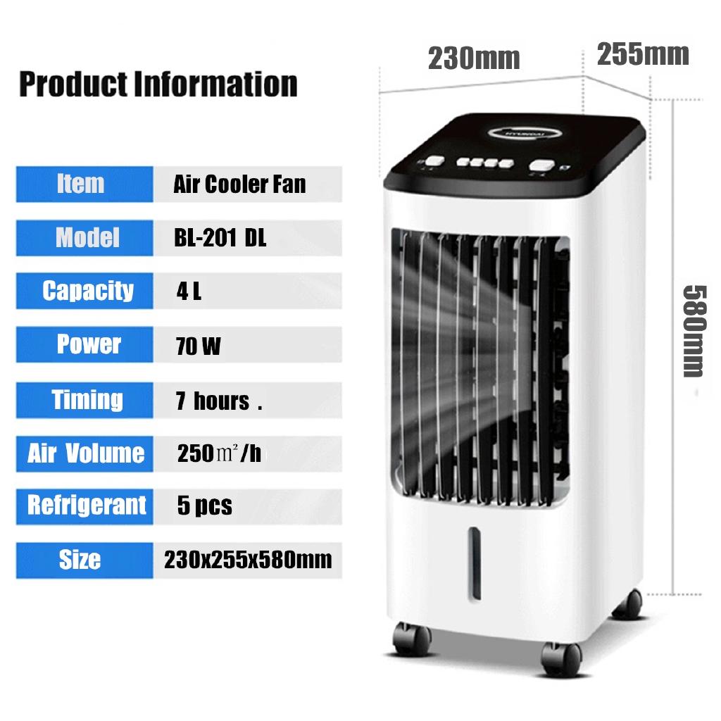 Portable Air Conditioner Conditioning Fan Humidifier Cooler Cooling 70W Air Conditioner Timed Cooling Fan 220V Humidifier+Gift