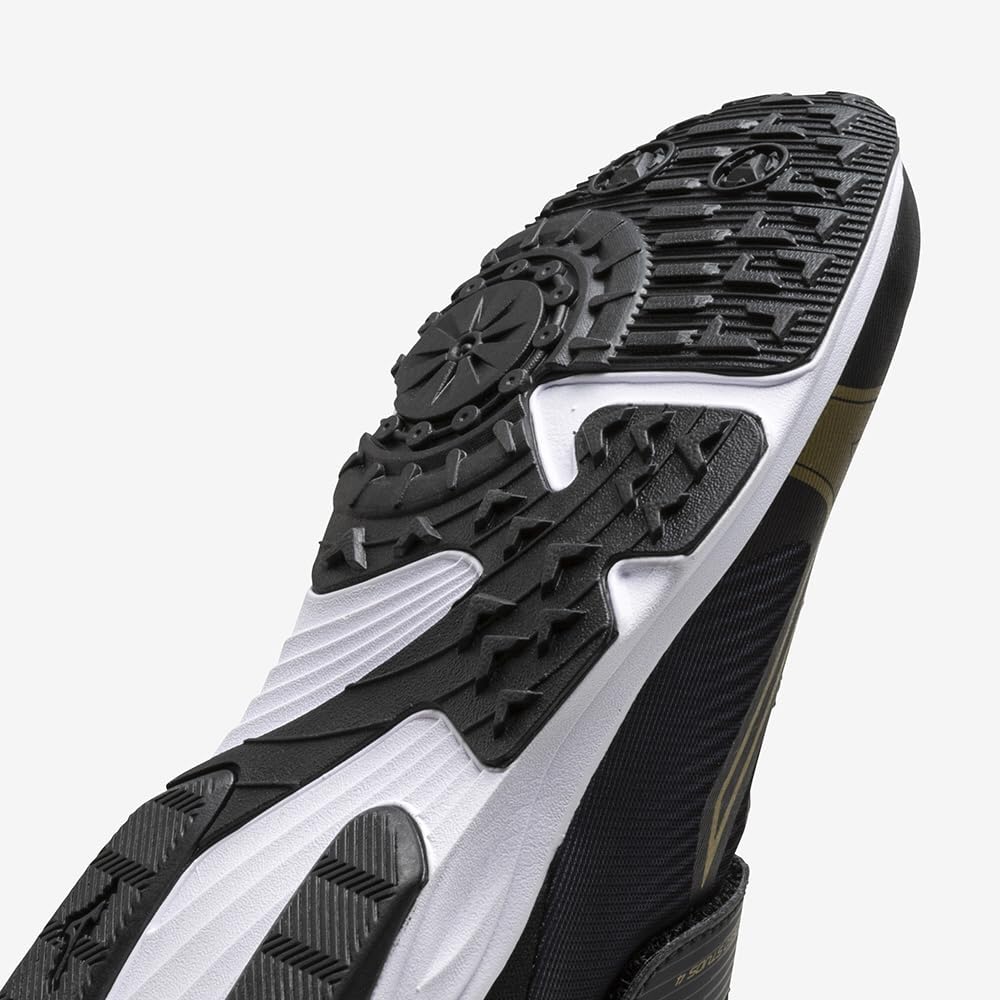 Mizuno Junior Speed Studs 4 Belt Unisex Soccer Shoes 21.5 cm 2E Black Gold