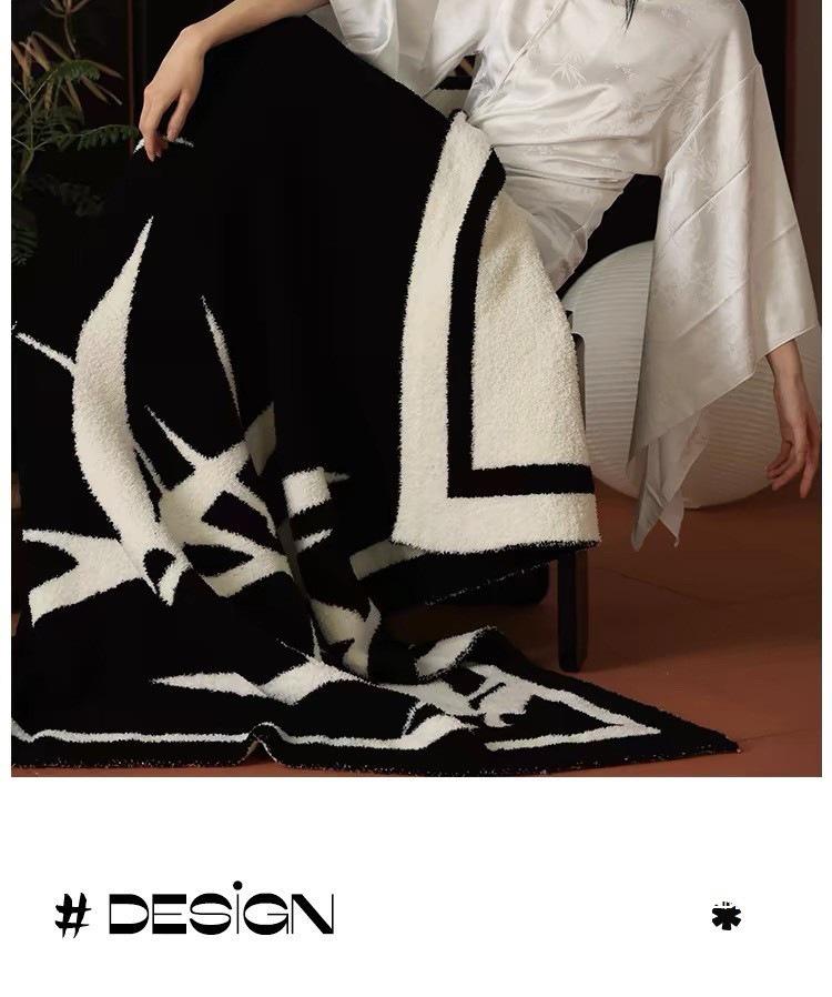 A-Class Bamboo Blanket: National Style Sofa and Bedding Accessory.