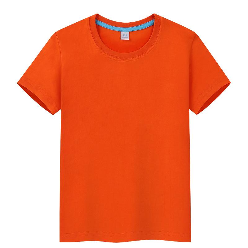 Детская футболка конфетного цвета с короткими рукавами, классная форма для детского сада, пустая, нарисованная вручную