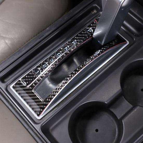 Soft Carbon Fiber Center Console Gear Shift Panel Sticker for Hummer H2 2003-07