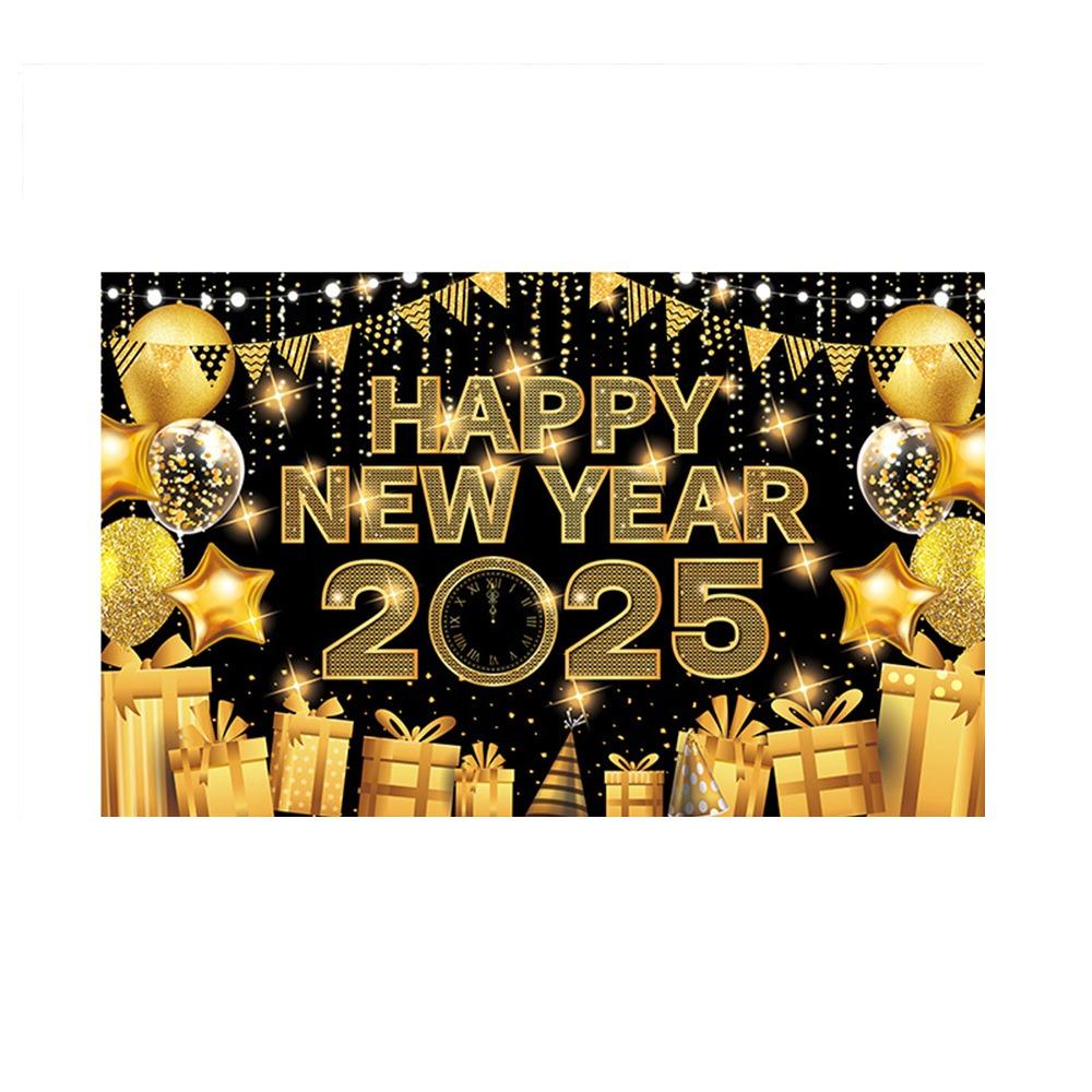 New Year Theme Happy New Year Photography Backdrop Background Banner Home Party Decor