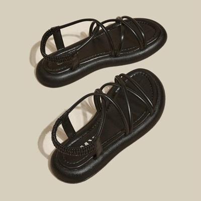 Летние новые женские тапочки на толстой подошве, повседневные римские сандалии с перекрестными ремешками, универсальные легкие туфли для серфинга, модные женские сандалии Zapatos