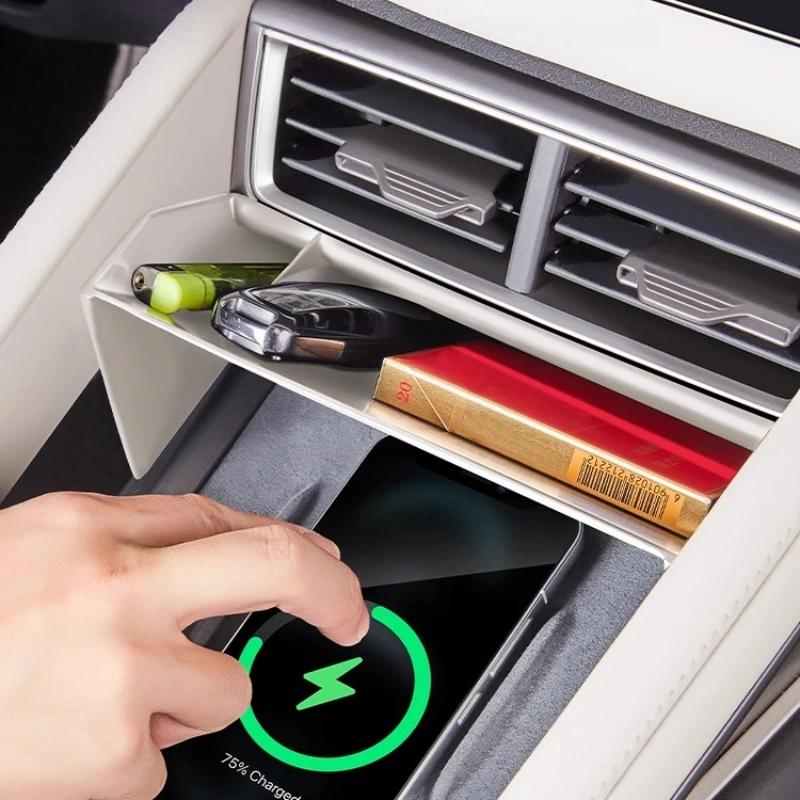 Для BYD YUAN PRO ATTO 2 2025 Под центральным экраном управления Ящик для хранения Многофункциональное хранение Принадлежности для модификации интерьера