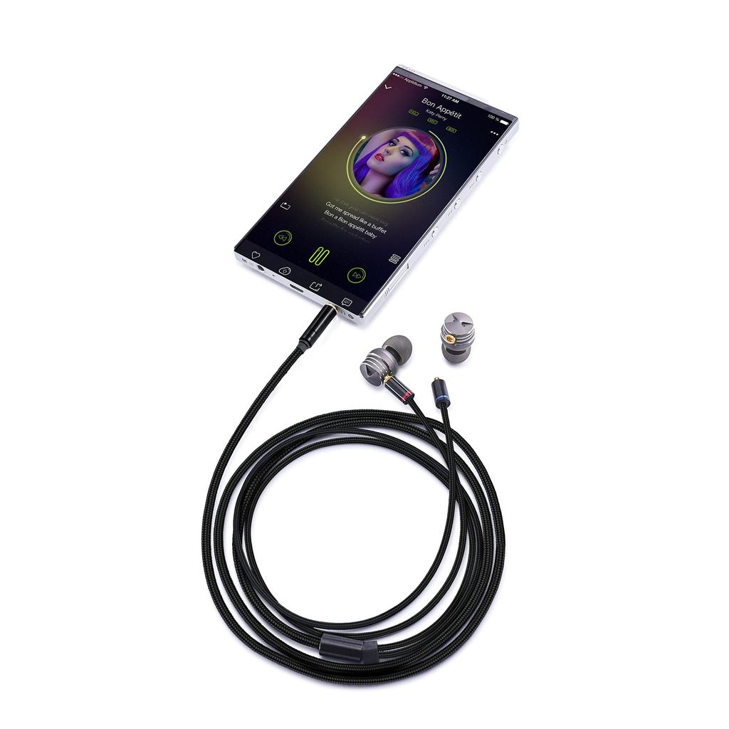 3APLUS HDTM Earphone Cable, MMCX Recable, Type-C Replacement Upgrade Cable for SE Series, Detachable OFC Nylon Braided Type-C/MMCX, 1.3m Long