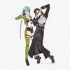 Sinon Alo Avatar Sinon Kirito Iron On Patches For Clothing Applique Stickers On Clothes Heat-Sensitive Custom Patch