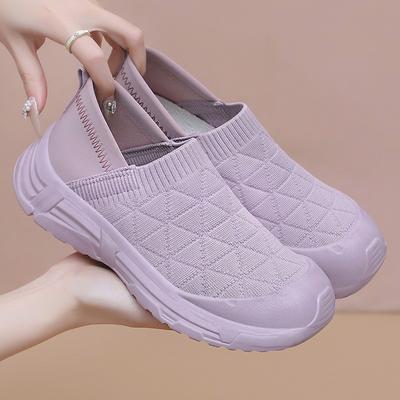 Женские универсальные весенние новые дышащие повседневные туфли Fly Woven с мягкой подошвой, которая не утомляет ноги