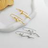 Абстрактные серьги Прочные латунные серьги Объемные дизайны Удобные для модных женщин Дам Повседневная одежда