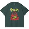 Хлопковая футболка плотностью 230 г/м² 100% Хлопок Heavy Metal Футболка с принтом рок-группы Популярная музыка Унисекс Тяжелая хлопковая футболка