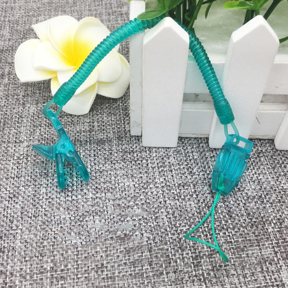 Infant Baby Dummy Pacifier Teether Soother Spring Nipple Clip Chain Strap Holder for Toddler Kids