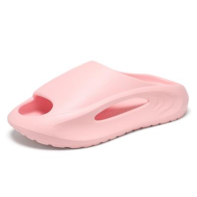 Модные мужские и женские летние нескользящие шлепанцы из ЭВА, пляжные сандалии, удобные, мягкие, на толстой подошве, для пар, домашние сандалии