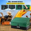 VEVOR Outdoor Storage Box, 100 Gallon Waterproof PE Tarpaulin Deck Box with Galvanized Frame, All-Weather Protection & Portable, for Camping