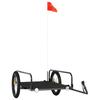 Bicycle Trailer Black 135 x 70 x 37 cm Iron