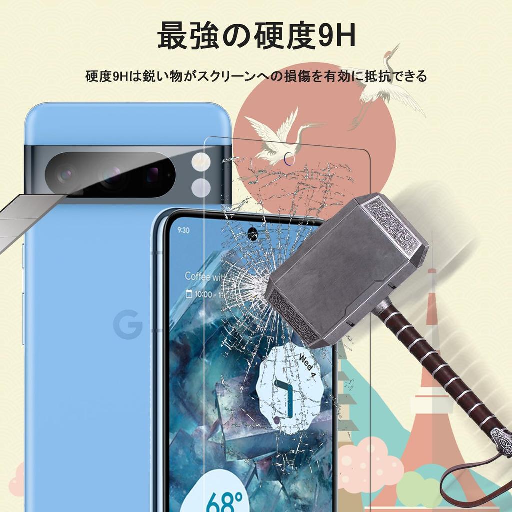 Google Pixel 8 Pro Film 2 Pieces Camera Film 2 Pieces Authentication Frame Google Pixel 8 Pro Glass Film от Asahi Glass Google Pixel 8 Pro Protective