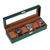 ProCase Watch Box for 6 Slot Watch Watch Storage Watch Holder Organizer for Watch Display Case with Glass Lid Men, Men's Case, Men,