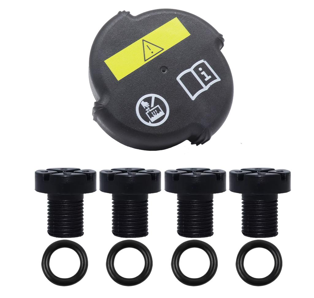 Radiator Expansion Tank Reservoir Cap Coolant Valve Bolt Bleeder Screw Plug For BMW 3 5 6 7 8 Series X3 X5 Z3 Z4 Z8 17110141325