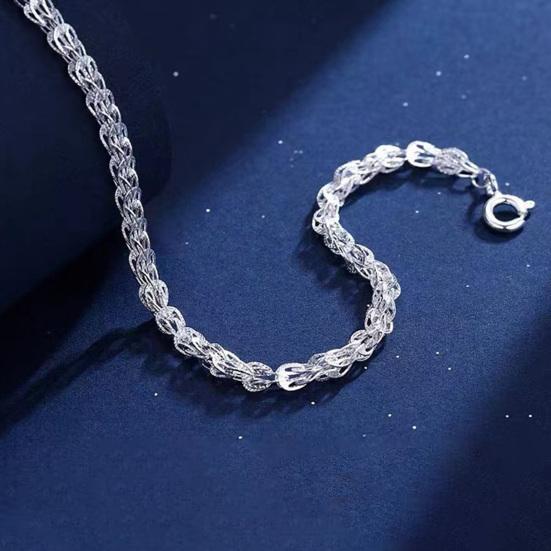 Phoenix Tail Plume Bracelet Retro Women Charm Chain Bracelet Alloy Jewelry Accessory for Anniversary Birthday Party