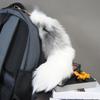 Real Fox Fur Tail Keychain For Women Men Pompom Personality Bag Pendant Car Key Ring Holder Fluffy Accessories Chain Charm Gift
