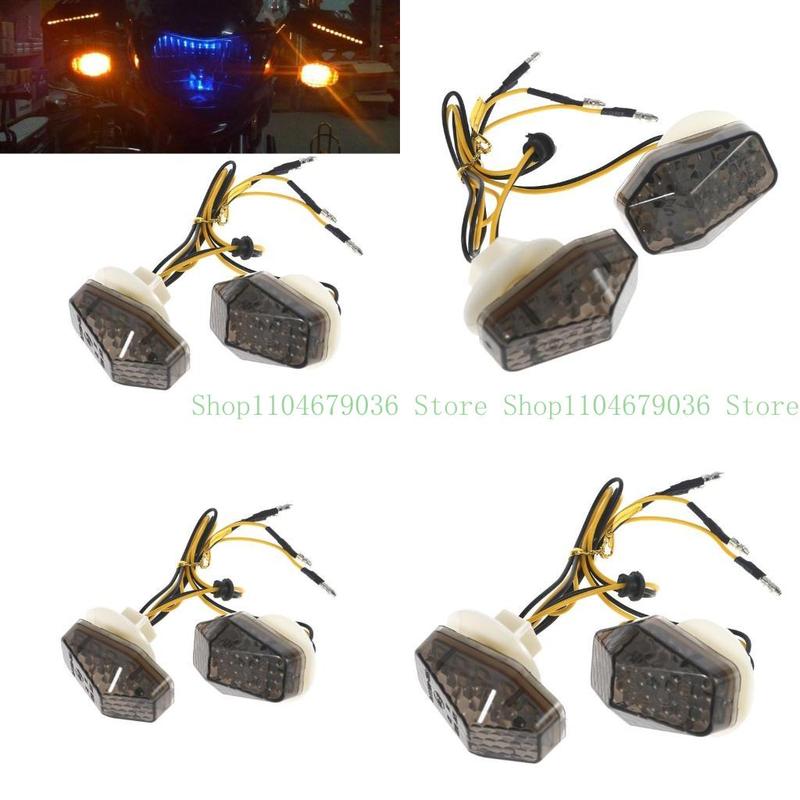 652F 2x Motorcycle LED Turn Flashing Light Lamp For GSXR 600