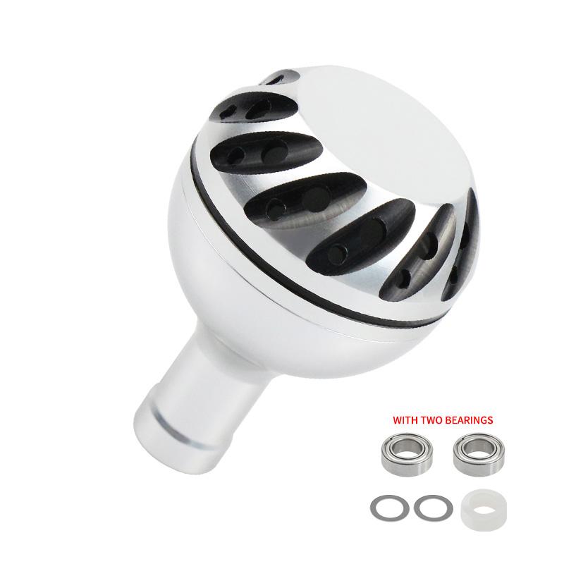 EKFan 32/35/38mm aluminum alloy fishing reel Knob for A/S/D With bearings 4mm shaft Spinning Baitcasting lure reel diy tools 4