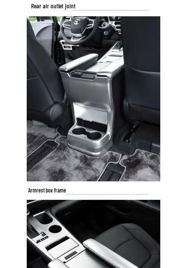Декоративные наклейки на вентиляционные отверстия салона Toyota Sienna Матовый серебристый