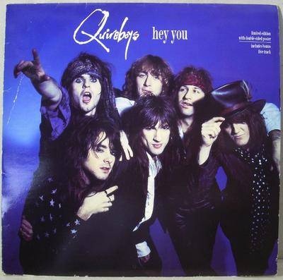12-дюймовая пластинка QUIREBOYS Hey You 12RP6241 PARLOPHONE 1989 UK Рок Б/у