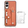 For Samsung Galaxy S25 Edge Case Carbon Fiber Texture Leather Phone Back Cover with Card Holder