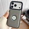 Роскошный кожаный чехол с полым логотипом для iPhone 17 Air 16 15 14 13 12 11 Pro Max 17Promax Бизнес Жесткий Ударопрочный Бронированный Чехол Funda